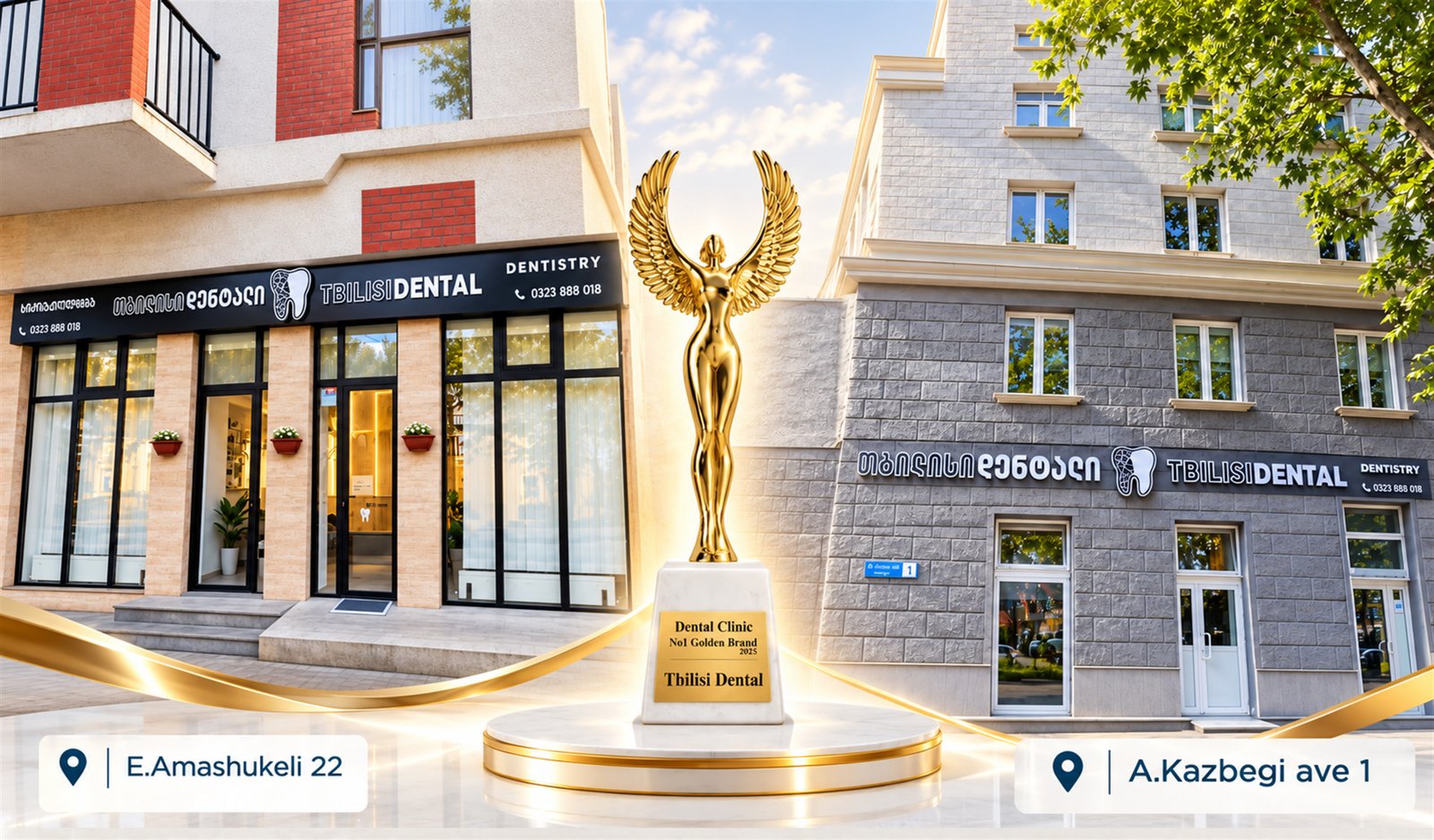 Tbilisi Dental-ის კლინიკა, ლაბორატორია და Golden Brand ჯილდო
